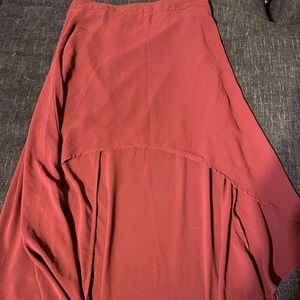 Hi-low High Waisted Skirt